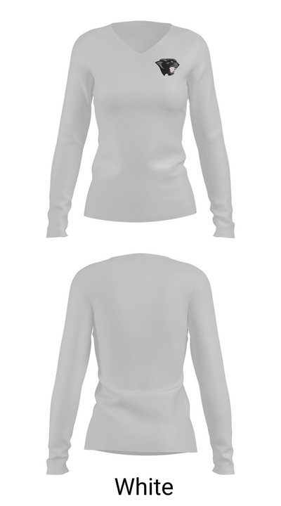 Hershey Wrestling 1775293 Women's Long Sleeve V-neck Shirt - 16
