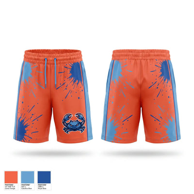 Back bay blue crabs Athletic Shorts With Pockets - 1