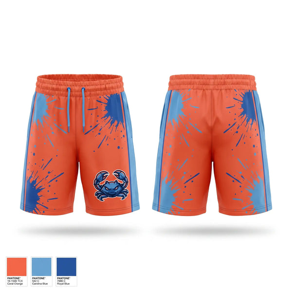 Athletic Shorts With Pockets, Back bay blue crabs, Baseball, Teamtime, Team time, sublimation, custom sports apparel, team uniforms, spirit wear, spiritwear, sports uniforms, custom shirts, team store, custom team store, fundraiser sports, apparel fundraiser