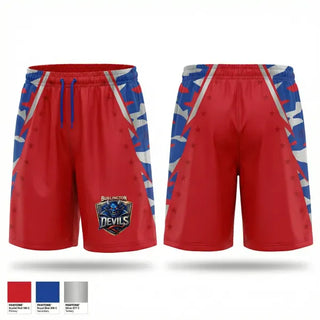 Athletic Shorts With Pockets, BURLINGTON BLUE DEVILS FOOTBALL CLUB, , Teamtime, Team time, sublimation, custom sports apparel, team uniforms, spirit wear, spiritwear, sports uniforms, custom shirts, team store, custom team store, fundraiser sports, apparel fundraiser