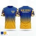 Mathews Blue Devils 41857023 Short Sleeve Performance Shirt - 1