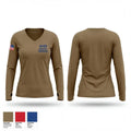 1-145 brovo battery 36095153 Women's Long Sleeve V-neck Shirt - 1