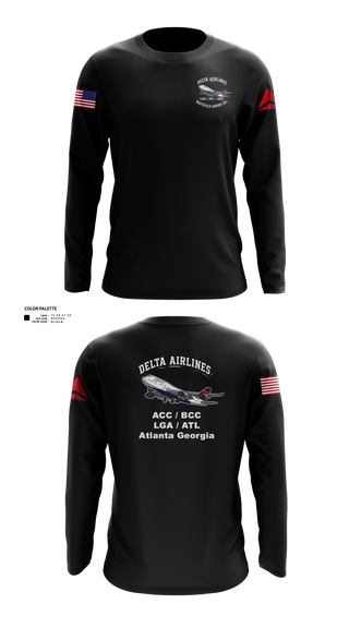 Long Sleeve Performance Shirt, Delta Airlines, , Teamtime, Team time, sublimation, custom sports apparel, team uniforms, spirit wear, spiritwear, sports uniforms, custom shirts, team store, custom team store, fundraiser sports, apparel fundraiser