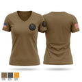 N2B 71425054 Women's Short Sleeve V-neck Shirt - 1