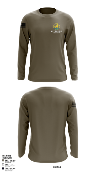 Long Sleeve Performance Shirt, Ape Polish-Service, , Teamtime, Team time, sublimation, custom sports apparel, team uniforms, spirit wear, spiritwear, sports uniforms, custom shirts, team store, custom team store, fundraiser sports, apparel fundraiser
