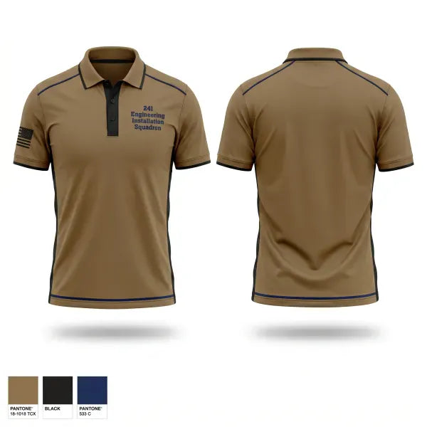 Short Sleeve Performance Polo, 241 Engineering Installation Squadron, National Guard, Teamtime, Team time, sublimation, custom sports apparel, team uniforms, spirit wear, spiritwear, sports uniforms, custom shirts, team store, custom team store, fundraiser sports, apparel fundraiser