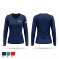 NFFBA Women's Long Sleeve V-neck Shirt - 1