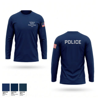Long Sleeve Performance Shirt, Ashland Police Department, Police, Teamtime, Team time, sublimation, custom sports apparel, team uniforms, spirit wear, spiritwear, sports uniforms, custom shirts, team store, custom team store, fundraiser sports, apparel fundraiser
