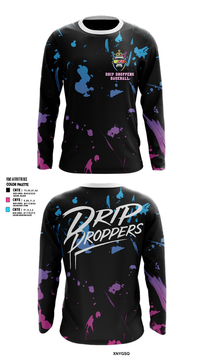 Drip Droppers 47878317 Long Sleeve Performance Shirt 1