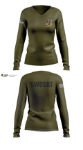Southwest Oakland Special Response Team Women's Long Sleeve V-neck Shirt - 11