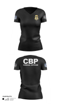 US Customs and Border Protection 40527171 Women's Short Sleeve V-neck Shirt - 21