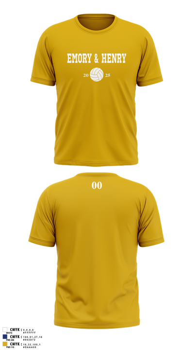 Emory & Henry Volleyball 34744696 Short Sleeve Performance Shirt - 9