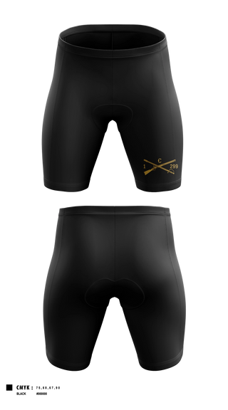 Mens Compression Shorts, C-Troop 1-299 CAV, National Guard, Teamtime, Team time, sublimation, custom sports apparel, team uniforms, spirit wear, spiritwear, sports uniforms, custom shirts, team store, custom team store, fundraiser sports, apparel fundraiser