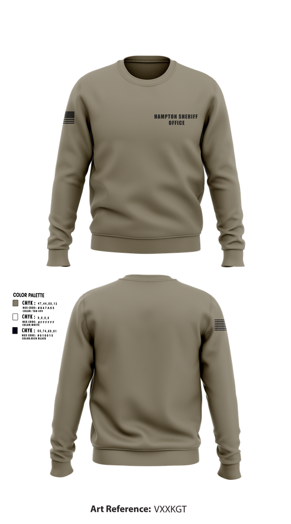 Crew Neck Sweatshirt, Hampton sheriff office, , Teamtime, Team time, sublimation, custom sports apparel, team uniforms, spirit wear, spiritwear, sports uniforms, custom shirts, team store, custom team store, fundraiser sports, apparel fundraiser