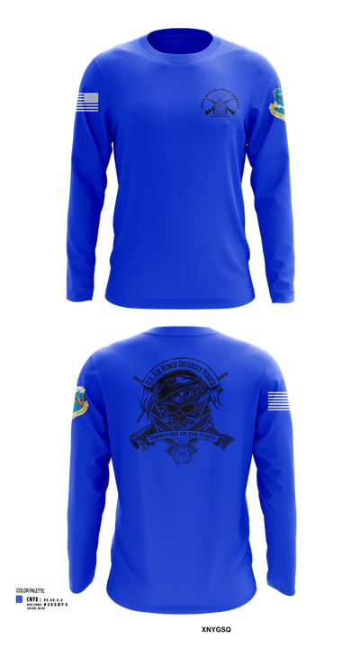 380th Security Police Squadron 85446587 Long Sleeve Performance Shirt 101
