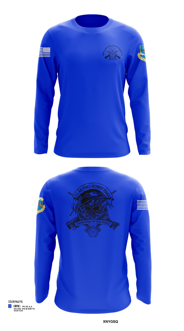 Long Sleeve Performance Shirt, 380th Security Police Squadron, , Teamtime, Team time, sublimation, custom sports apparel, team uniforms, spirit wear, spiritwear, sports uniforms, custom shirts, team store, custom team store, fundraiser sports, apparel fundraiser