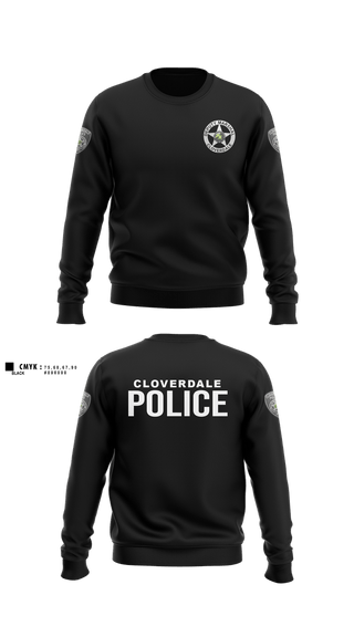 Crew Neck Sweatshirt, Cloverdale police department, Police, Teamtime, Team time, sublimation, custom sports apparel, team uniforms, spirit wear, spiritwear, sports uniforms, custom shirts, team store, custom team store, fundraiser sports, apparel fundraiser