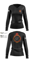405th Field Hospital 54914522 Women's Long Sleeve V-neck Shirt - 100