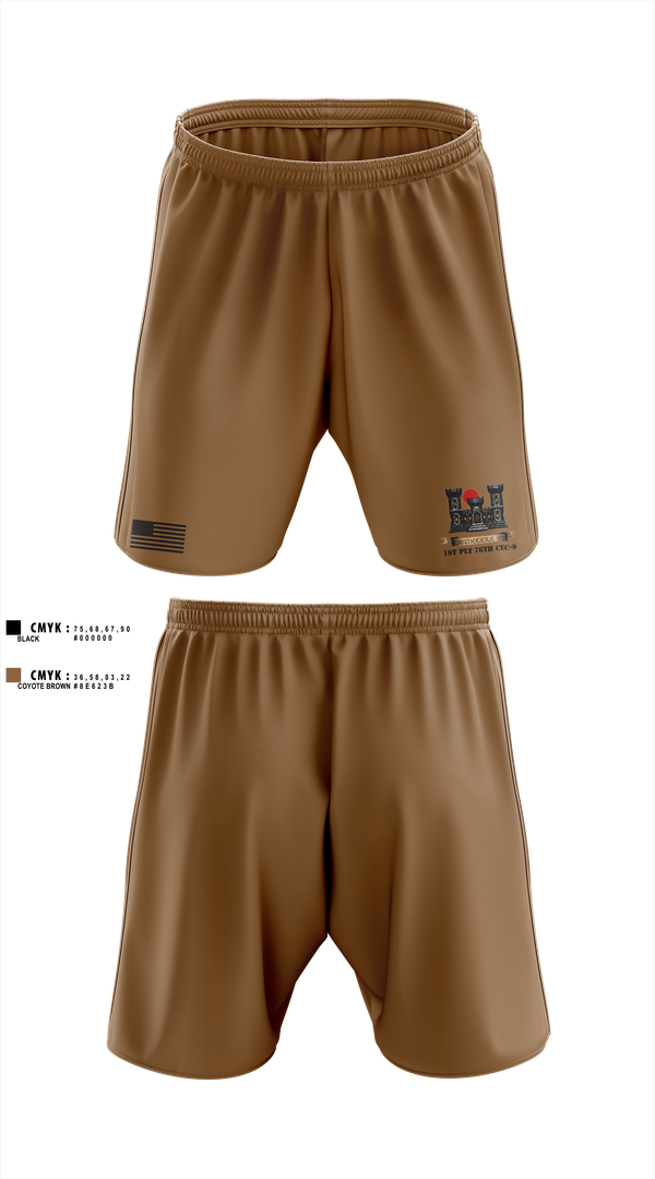Athletic Shorts With Pockets, 1ST PLT 76TH CEC-S, Army, Teamtime, Team time, sublimation, custom sports apparel, team uniforms, spirit wear, spiritwear, sports uniforms, custom shirts, team store, custom team store, fundraiser sports, apparel fundraiser
