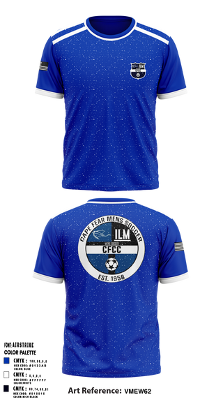 Short Sleeve Performance Shirt, Cape Fear Community College Soccer, Men's Soccer, Teamtime, Team time, sublimation, custom sports apparel, team uniforms, spirit wear, spiritwear, sports uniforms, custom shirts, team store, custom team store, fundraiser sports, apparel fundraiser