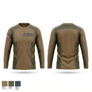 Long Sleeve Performance Shirt, 727 Military Police Detachment, National Guard, Teamtime, Team time, sublimation, custom sports apparel, team uniforms, spirit wear, spiritwear, sports uniforms, custom shirts, team store, custom team store, fundraiser sports, apparel fundraiser