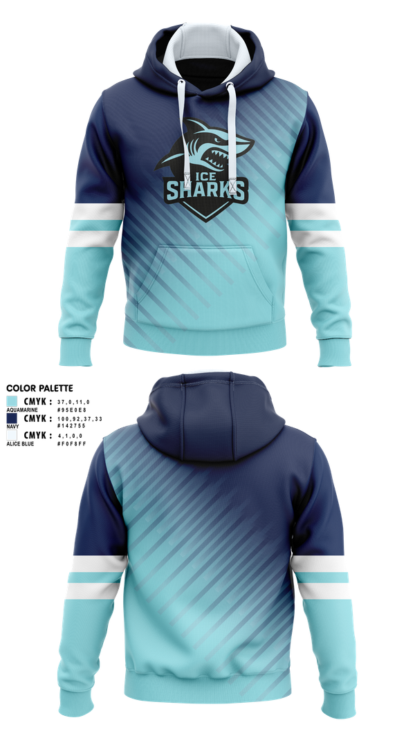 Hoodie, Thunder Sharks, Ice Hockey, Teamtime, Team time, sublimation, custom sports apparel, team uniforms, spirit wear, spiritwear, sports uniforms, custom shirts, team store, custom team store, fundraiser sports, apparel fundraiser