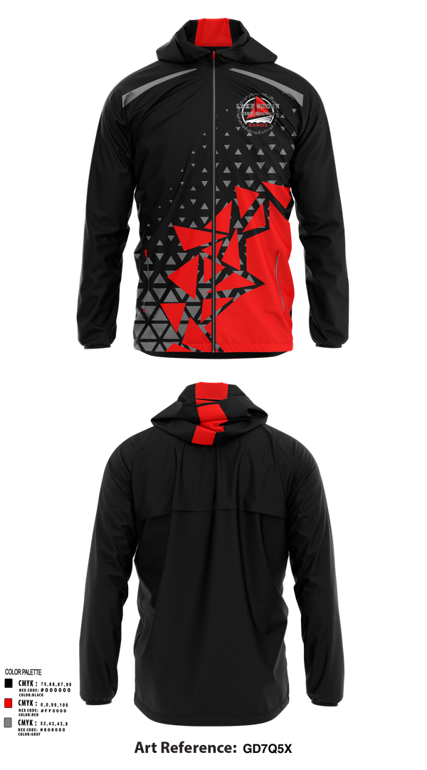 Windbreaker, Lake Shore High School Alumni Band, Spirit Store, Teamtime, Team time, sublimation, custom sports apparel, team uniforms, spirit wear, spiritwear, sports uniforms, custom shirts, team store, custom team store, fundraiser sports, apparel fundraiser
