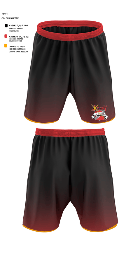 Athletic Shorts With Pockets, Warriors, Football, Teamtime, Team time, sublimation, custom sports apparel, team uniforms, spirit wear, spiritwear, sports uniforms, custom shirts, team store, custom team store, fundraiser sports, apparel fundraiser