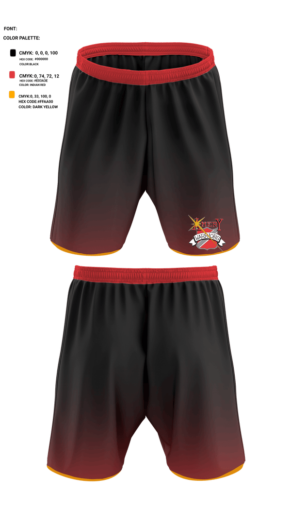 Athletic Shorts With Pockets, Warriors, Football, Teamtime, Team time, sublimation, custom sports apparel, team uniforms, spirit wear, spiritwear, sports uniforms, custom shirts, team store, custom team store, fundraiser sports, apparel fundraiser