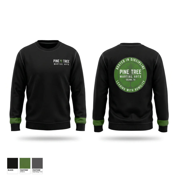 Crew Neck Sweatshirt, Pine Tree Martial Arts, , Teamtime, Team time, sublimation, custom sports apparel, team uniforms, spirit wear, spiritwear, sports uniforms, custom shirts, team store, custom team store, fundraiser sports, apparel fundraiser
