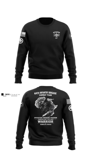 Crew Neck Sweatshirt, 44th IBCT, Army, Teamtime, Team time, sublimation, custom sports apparel, team uniforms, spirit wear, spiritwear, sports uniforms, custom shirts, team store, custom team store, fundraiser sports, apparel fundraiser