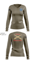 1-118th FA 90695106 Women's Long Sleeve V-neck Shirt - 21