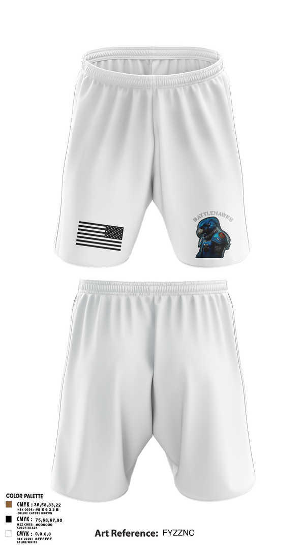 Athletic Shorts With Pockets, Battlehawks, , Teamtime, Team time, sublimation, custom sports apparel, team uniforms, spirit wear, spiritwear, sports uniforms, custom shirts, team store, custom team store, fundraiser sports, apparel fundraiser