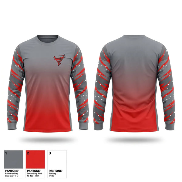 Long Sleeve Performance Shirt, Bradford Tornadoes, , Teamtime, Team time, sublimation, custom sports apparel, team uniforms, spirit wear, spiritwear, sports uniforms, custom shirts, team store, custom team store, fundraiser sports, apparel fundraiser