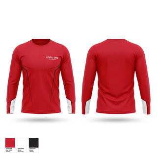 Long Sleeve Performance Shirt, Levelonefitness, , Teamtime, Team time, sublimation, custom sports apparel, team uniforms, spirit wear, spiritwear, sports uniforms, custom shirts, team store, custom team store, fundraiser sports, apparel fundraiser