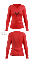 Women's Long Sleeve V-neck Shirt - 2