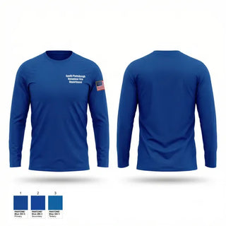 Long Sleeve Performance Shirt, South Plattsburgh Volunteer Fire Department, Fire Department, Teamtime, Team time, sublimation, custom sports apparel, team uniforms, spirit wear, spiritwear, sports uniforms, custom shirts, team store, custom team store, fundraiser sports, apparel fundraiser