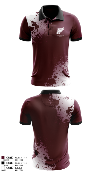 Two Harbors High School Golf 34960318 Short Sleeve Performance Polo - 1