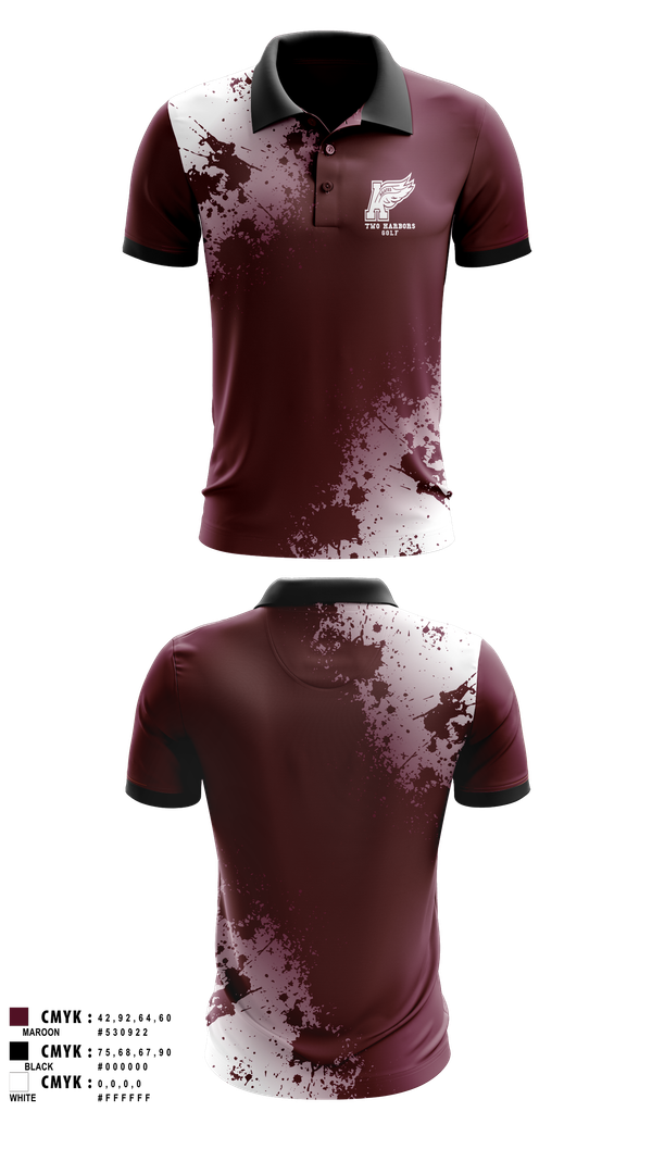 Short Sleeve Performance Polo, Two Harbors High School Golf, Golf, Teamtime, Team time, sublimation, custom sports apparel, team uniforms, spirit wear, spiritwear, sports uniforms, custom shirts, team store, custom team store, fundraiser sports, apparel fundraiser