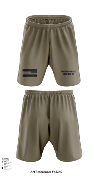 Athletic Shorts With Pockets, Alpha Company, 742nd MI BN, , Teamtime, Team time, sublimation, custom sports apparel, team uniforms, spirit wear, spiritwear, sports uniforms, custom shirts, team store, custom team store, fundraiser sports, apparel fundraiser