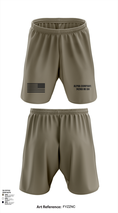 Alpha Company, 742nd MI BN 30113314 Athletic Shorts With Pockets - 102