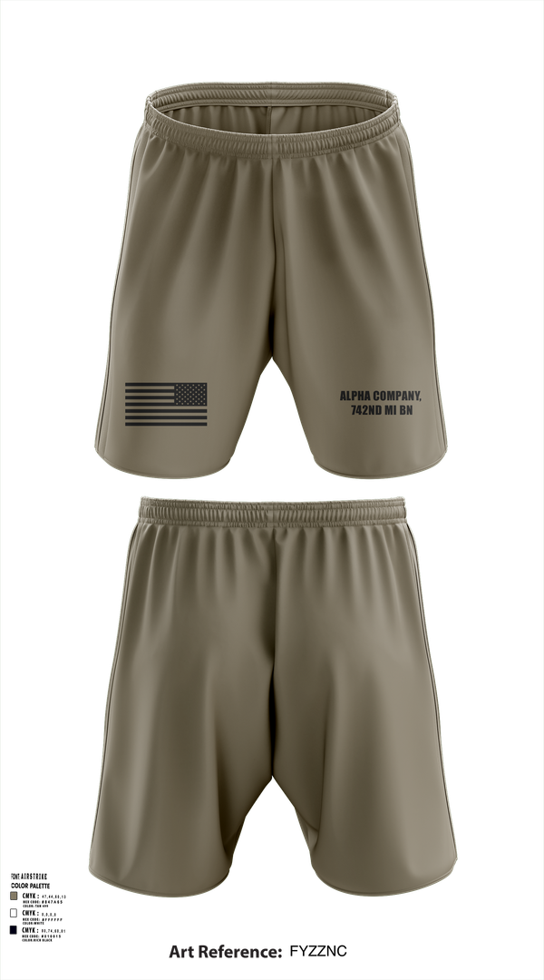 Athletic Shorts With Pockets, Alpha Company, 742nd MI BN, , Teamtime, Team time, sublimation, custom sports apparel, team uniforms, spirit wear, spiritwear, sports uniforms, custom shirts, team store, custom team store, fundraiser sports, apparel fundraiser