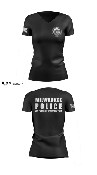 Womens Short Sleeve Vneck Shirt, D3 Violent Crimes Reduction Team, Police, Teamtime, Team time, sublimation, custom sports apparel, team uniforms, spirit wear, spiritwear, sports uniforms, custom shirts, team store, custom team store, fundraiser sports, apparel fundraiser