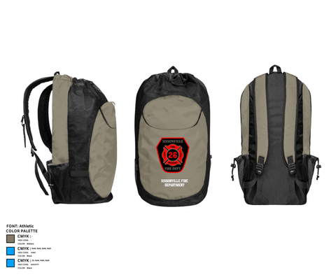 Gear Bag, Sissonville Fire Department, Fire Department, Teamtime, Team time, sublimation, custom sports apparel, team uniforms, spirit wear, spiritwear, sports uniforms, custom shirts, team store, custom team store, fundraiser sports, apparel fundraiser