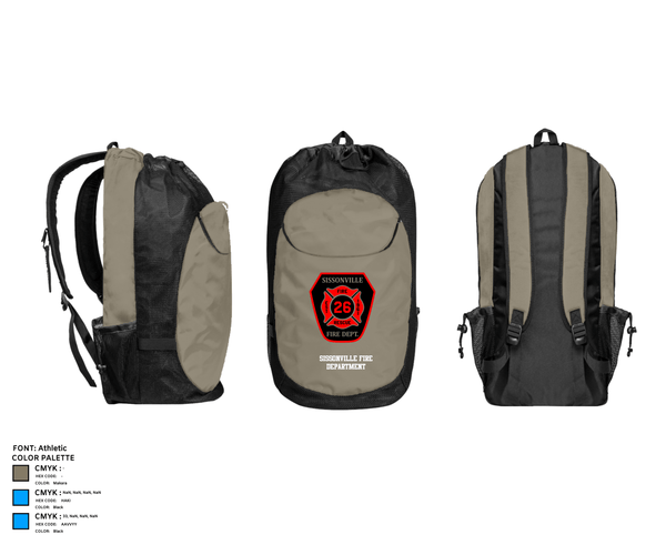 Gear Bag, Sissonville Fire Department, Fire Department, Teamtime, Team time, sublimation, custom sports apparel, team uniforms, spirit wear, spiritwear, sports uniforms, custom shirts, team store, custom team store, fundraiser sports, apparel fundraiser
