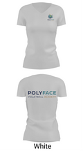 PolyFace Volleyball Academy 35674273 Women's Short Sleeve V-neck Shirt - 12