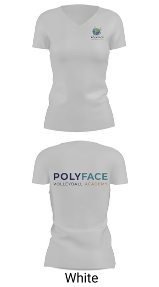 Womens Short Sleeve Vneck Shirt, PolyFace Volleyball Academy, Women's Volleyball, Teamtime, Team time, sublimation, custom sports apparel, team uniforms, spirit wear, spiritwear, sports uniforms, custom shirts, team store, custom team store, fundraiser sports, apparel fundraiser