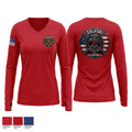 Zaleski fire department Women's Long Sleeve V-neck Shirt - 1