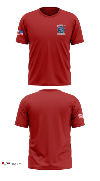 Short Sleeve Performance Shirt, Crossett Fire Department, Fire Department, Teamtime, Team time, sublimation, custom sports apparel, team uniforms, spirit wear, spiritwear, sports uniforms, custom shirts, team store, custom team store, fundraiser sports, apparel fundraiser