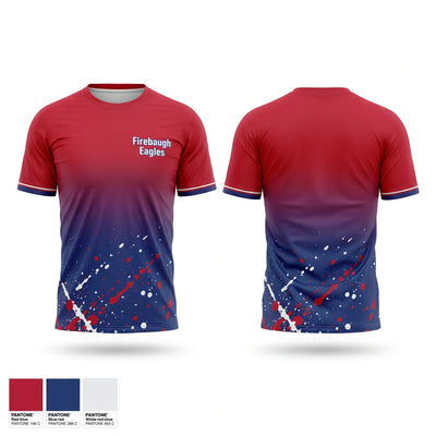 Firebaugh Eagles Short Sleeve Performance Shirt - 2